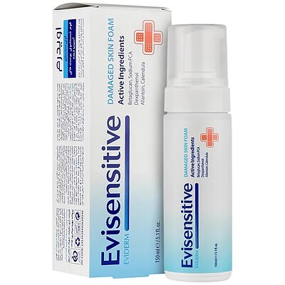 فوم شستشوی پوست آسیب دیده اوی سنستیو Evisensitive Damaged Skin Foam Eviderm