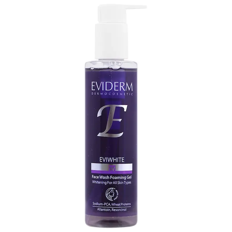 فوم ژل روشن کننده اوی وایت اویدرم  Eviwhite Face Wash Foaming Gel eviderm