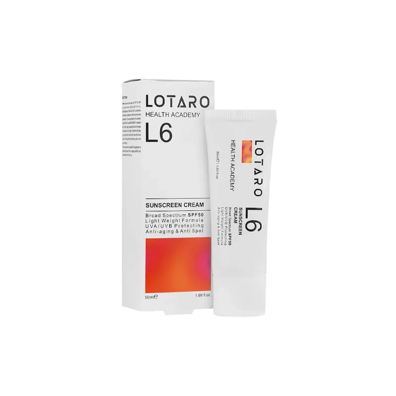 کرم ضد آفتاب و ضد چروک ال6 L6 Anti Wrinkle Sunscreen Cream Lotaro