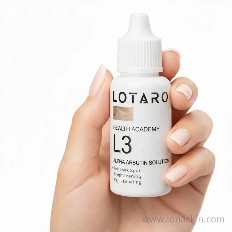 محلول ضد لک و روشن کننده آلفا آربوتین ال3 L3 Alpha Arbutin Solution lotaro