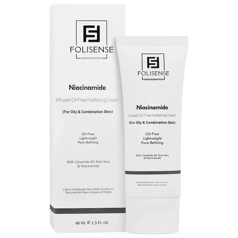 کرم آبرسان پوست نیاسینامید فولی سنس  Niacinamide Infused Hydrating Cream Folisense
