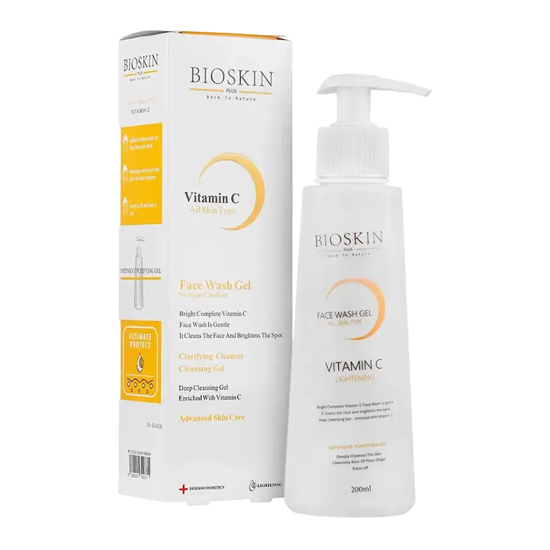 ژل شستشوی صورت بایو اسکین ویتامین سی بایواسکین Bio Skin Vitamin C Face Wash Gel Bio Skin