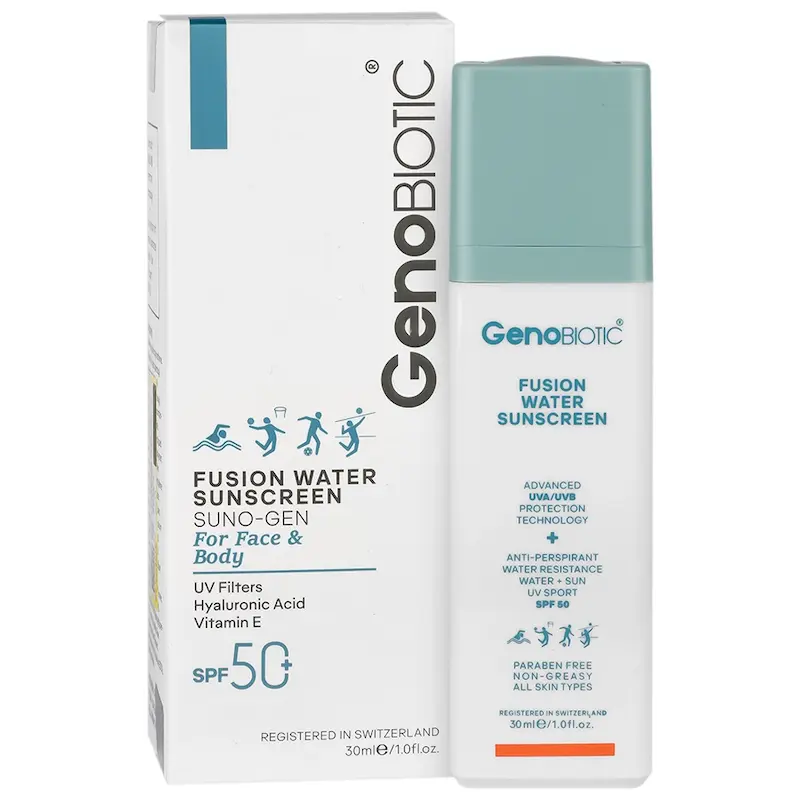کرم ضد آفتاب فیوژن واتر ژنوبایوتیک Fusion Water Sunscreen Geno Biotic