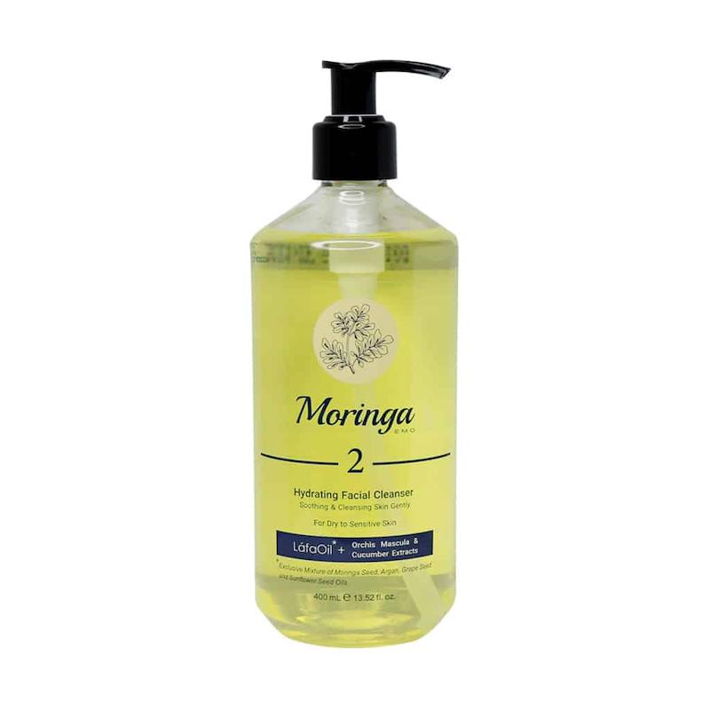 ژل شستشو و آبرسان صورت پوست خشک 2 (400 میلی لیتر) مورینگا  Facial Cleanser Gel For Dry Skin 2 Moringa