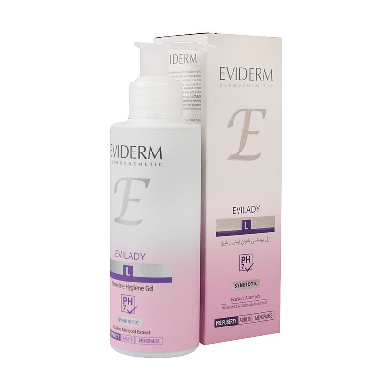 ژل بهداشتی بانوان پیش از بلوغ اوی لیدی اویدرم Evilady Feminine Hygiene Gel For Pre Puberty Eviderm