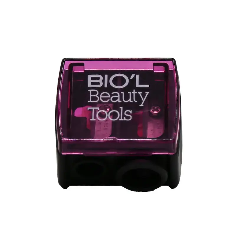 مداد تراش آرایشی دوقلو درب دار با پاک کننده بیول Pencil Sharpener Sharpe Diem Sharpener Biol