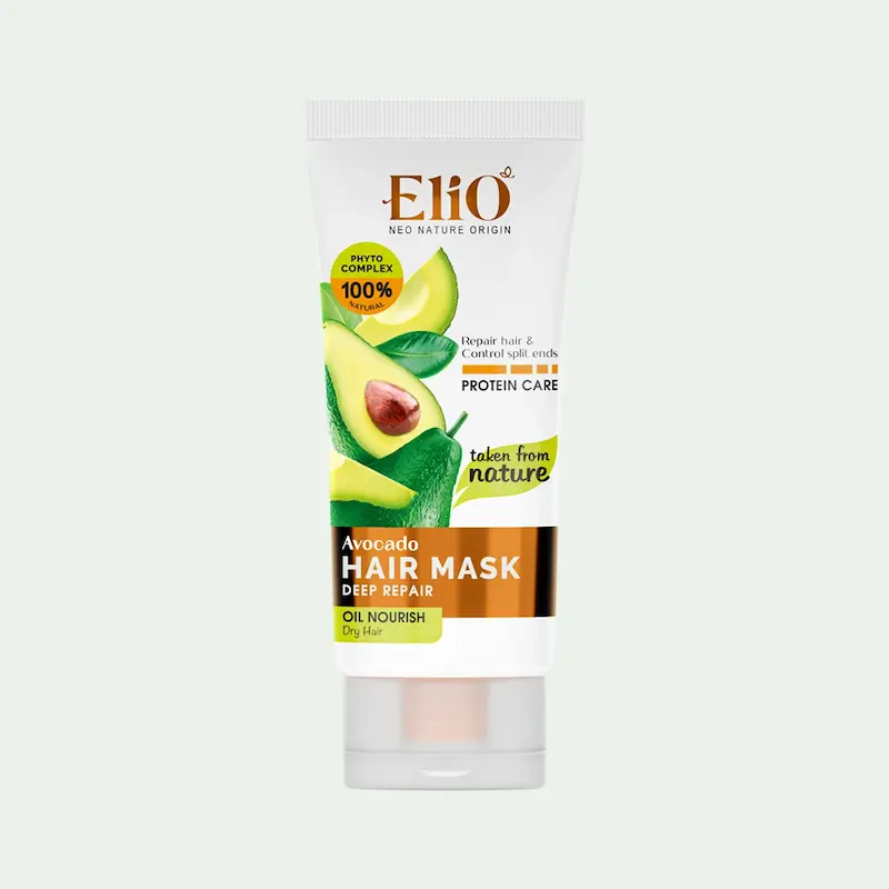 ماسک موی آووکادو الیو برای موهای خشک Elio avocado deep repair hair mask