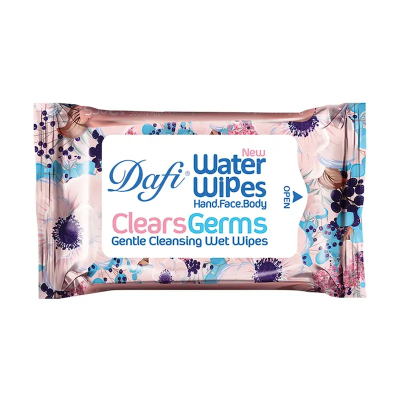 دستمال مرطوب پاک کننده دست و صورت 12 برگ دافی Hand And Face Wet Wipes DAFI