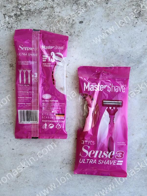 ژیلت مستر زنانه 3 لبه مستر شیو مدل Sense 3 بسته 3 عددی Master Shave Sense 3 Blades 3 Pcs