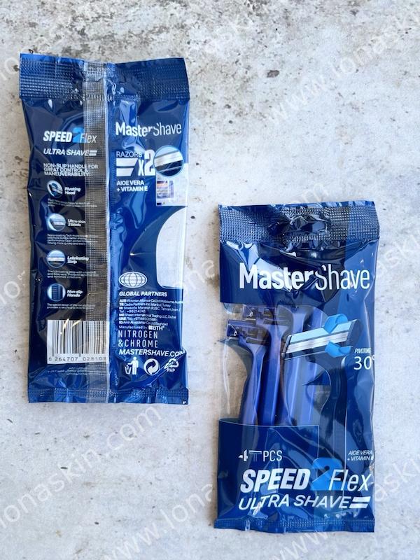 ژیلت دولبه مستر شیو مدل Speed بسته 4 عددی Master Shave Speed Shaver 4 PCS
