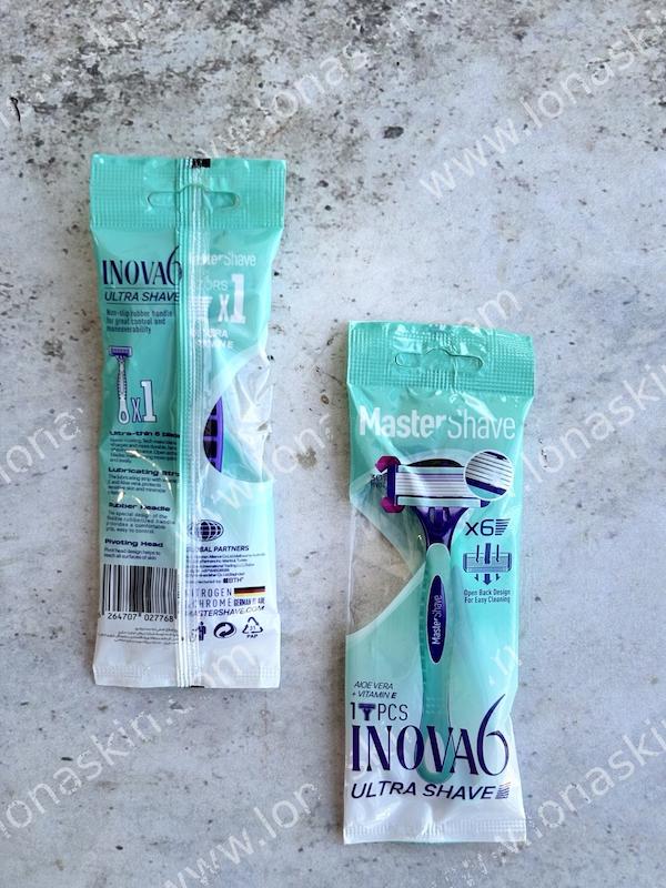 خودتراش زنانه 6 لبه مستر شیو مدل Inova 6 بسته 1 عددی Master Shave Inova 6 Women Shaver 1 PCS