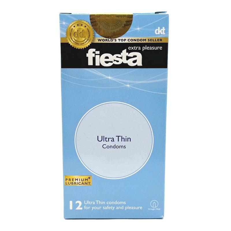 کاندوم ساده و بسیار نازک فیستا بسته 12 عددیFiesta ultra thin condom with premium lubricant
