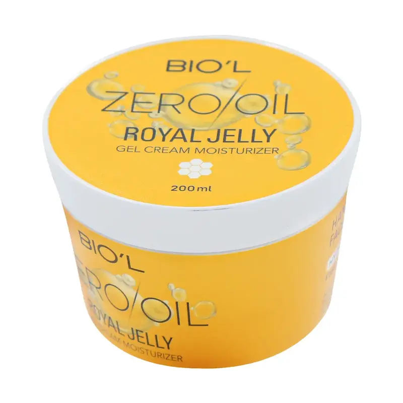کرم ژل مرطوب کننده Zero Oil بیول حاوی عصاره رویال ژلی 200 میلی لیتر Biol Gel Cream Moisturizer Royal jelly Zero Oil 200 ml