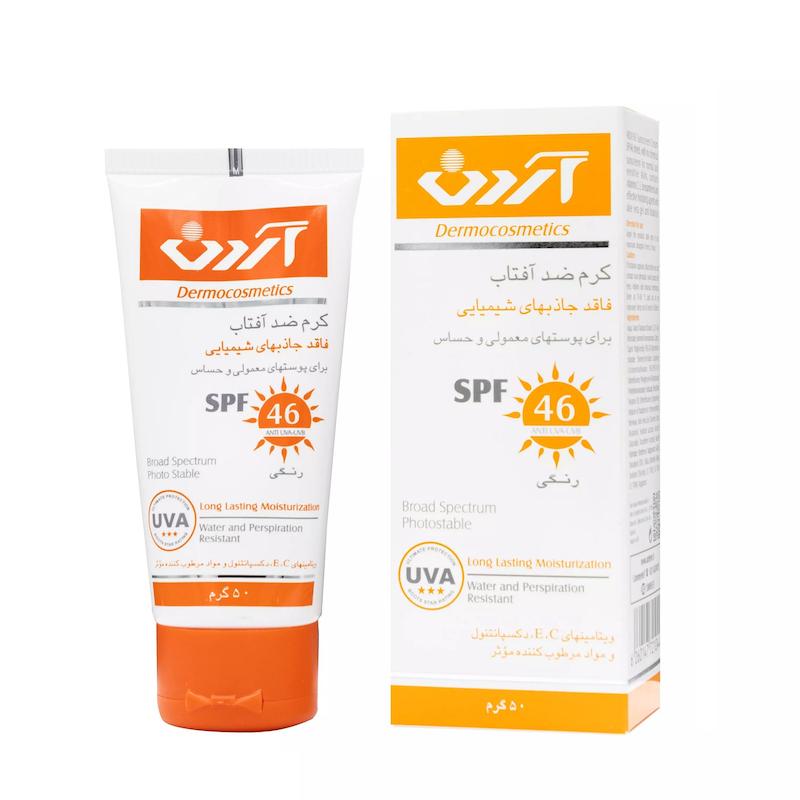 کرم ضد آفتاب آردن SPF46 رنگی مناسب پوست معمولی و حساس Ardene Tinted Sunscreen For Normal and sensitive Skin SPF46 50gr