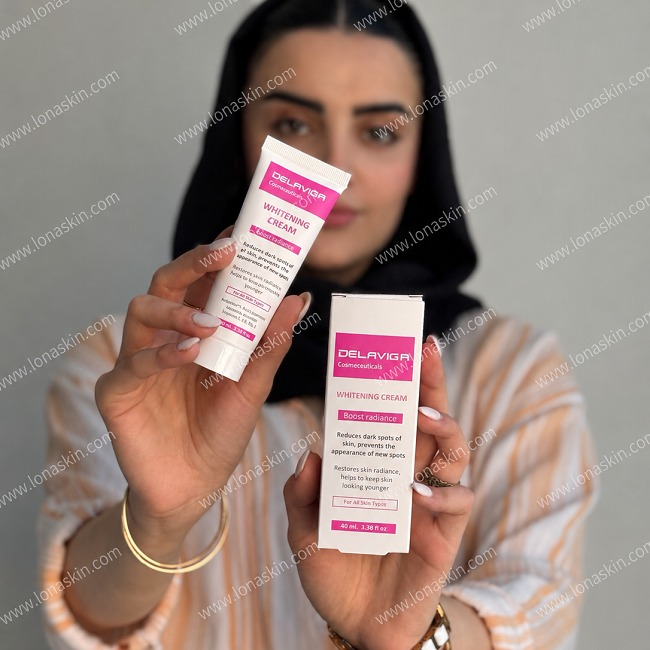 کرم روشن کننده انواع پوست دلاویگا 40 میلی لیتر  Delaviga Whitening Cream Boost radiance