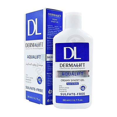 ژل شستشوی غیر صابونی کرمدار آکوالیفت درمالیفت Aqualift Creamy Syndet Gel