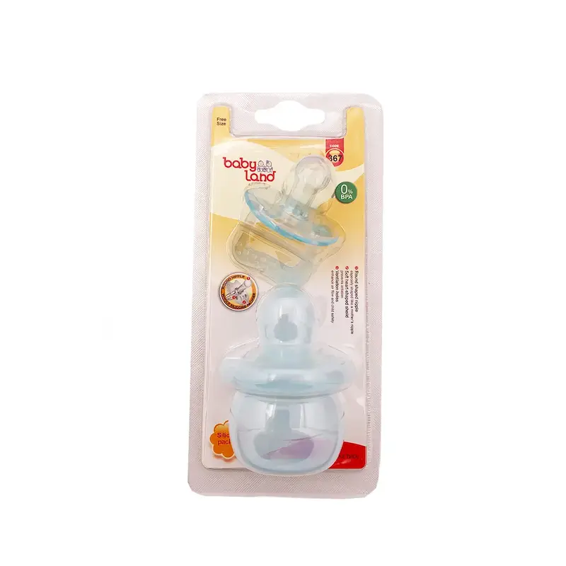 پستانک فندقی همراه با قاب محافظ بیبی لند کد 367 Baby Land Pacifier With Protective Case Code 367