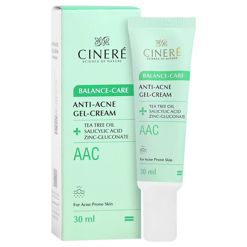 ژل کرم مناسب پوست مستعد جوش سینره 30 میلی لیتری Cinere Acne Treatment Gel Cream For Face 30 ml