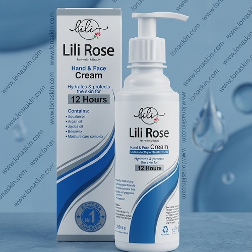 کرم مرطوب کننده دست و صورت پوست خشک لی لی رز  Hand And Face Cream For Dry Skin 250ML