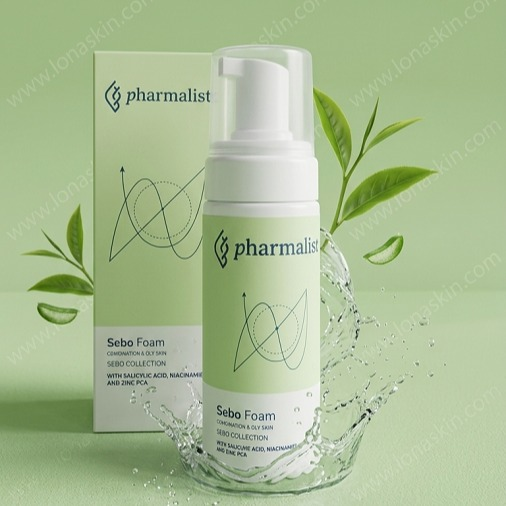 فوم شستشوی پوست چرب و مختلط فارمالیست Pharmalist Sebo Foam For Oily Skin
