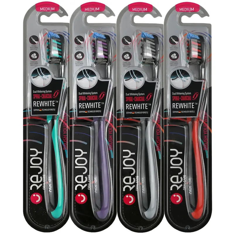 مسواک ریجوی مدل Rewhite با برس متوسط Rejoy Medium Rewhite Toothbrush