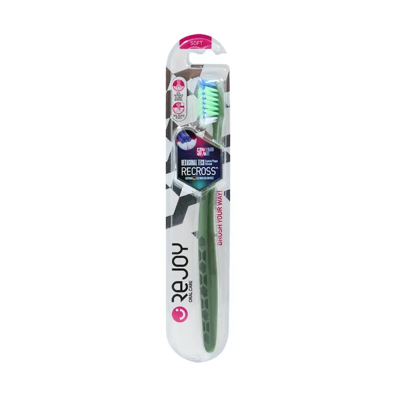 مسواک ریجوی مدل Recross با برس نرم Rejoy Soft Recross Toothbrush