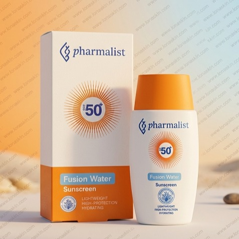 ضد آفتاب فیوژن واتر انواع پوست فارمالیست SPF50+ Pharfalist Fusion Water Sunscreen For All Skin Type
