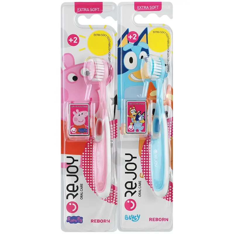 مسواک کودک اکسترا سافت ریجوی مدل Reborn بالای 2 سال Rejoy Reborn +2 Extra Soft Kids Toothbrush