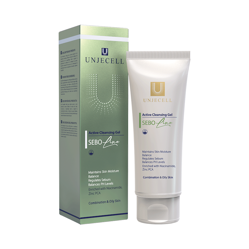 ژل شستشو اکتیو آنژسل (سبو لاین) – ACTIVE CLEANSING GEL UNJECELL (SEBO LINE)