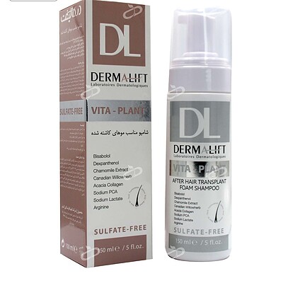 شامپو مناسب موهای کاشته شده ویتا پلنت درمالیفت Vita Plant After Hair Transplant Foam Shampoo