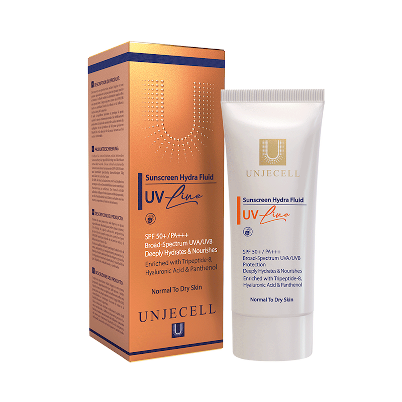 فلوئید ضدآفتاب آبرسان آنژسل (یووی لاین)- SUNSCREEN HYDRA FLUID SPF50+ UNJECELL (UV LINE)