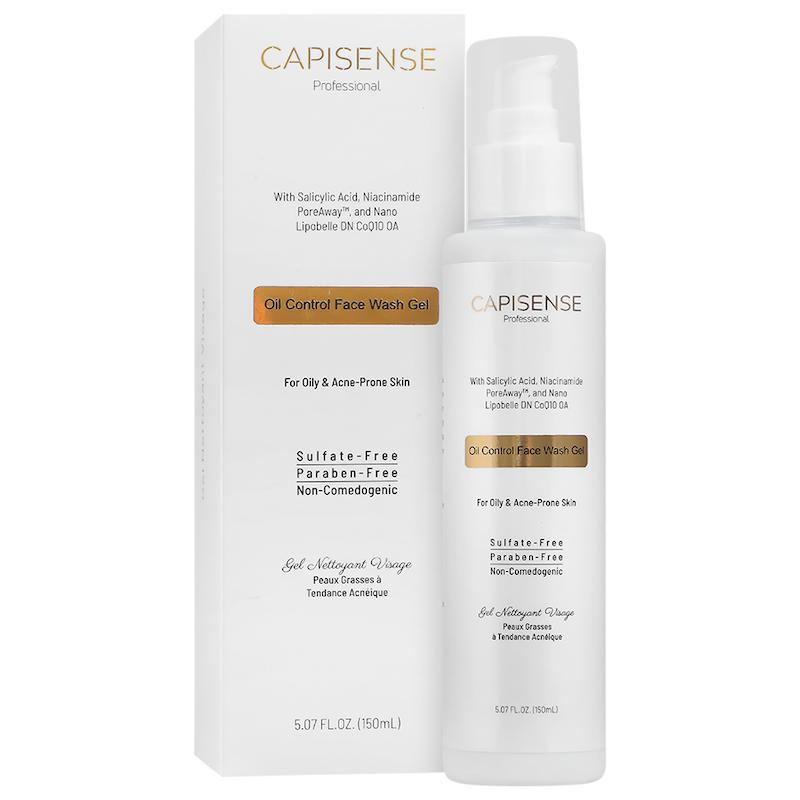 ژل شستشوی کپیسنس مخصوص پوست چرب و مستعد آکنه Capisense Oil Control Face Wash Gel For Oily And Acne Prone Skin 150ml