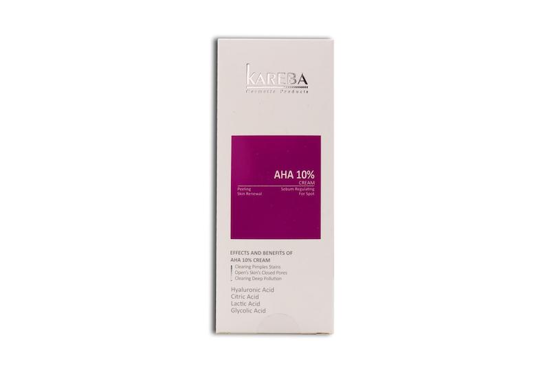 کرم لایه بردار AHA 10% کاربا 30 میل Kareba AHA 10% Cream 30 ML 