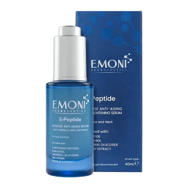 سرم ضد چروک و ضد لک امونی Emoni Dermaceutics 5 Peptide Anti Aging Serum