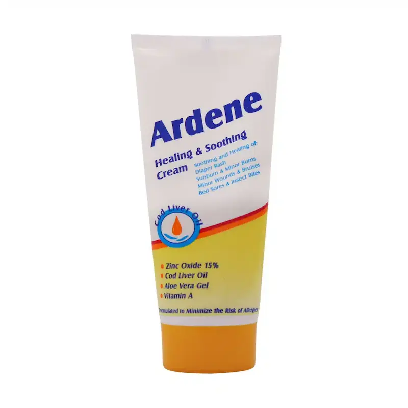 کرم التیام دهنده آردن حاوی روغن کبد ماهی و زینک اکساید arden healing soothing cream with aloe vera gel 50 ML