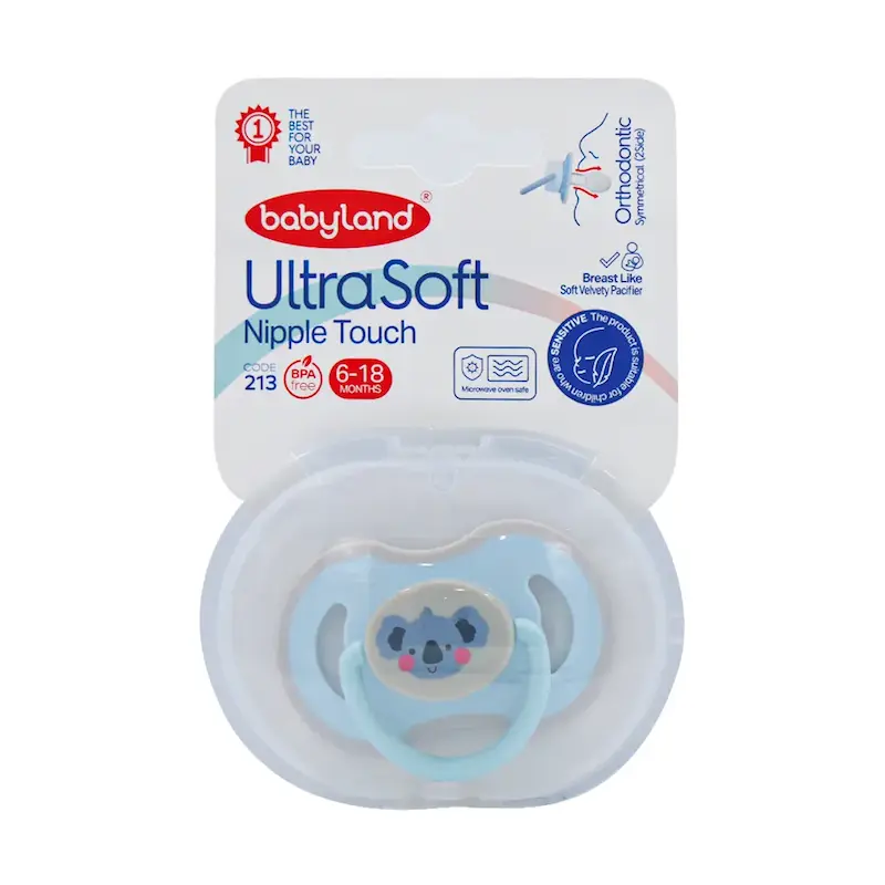 پستانک سنسیتیو بیبی لند کد 213 مناسب کودکان 6 تا 18 ماه Baby Land Code 213 Nipple Touch امتیاز 5.00 از 5 امتیاز 
