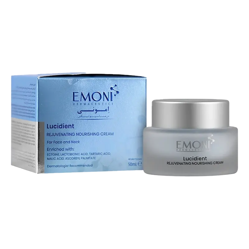​کرم ضد چروک زیر 34 سال امونی Emoni Lucidient Rejuvenating Nourishing Cream