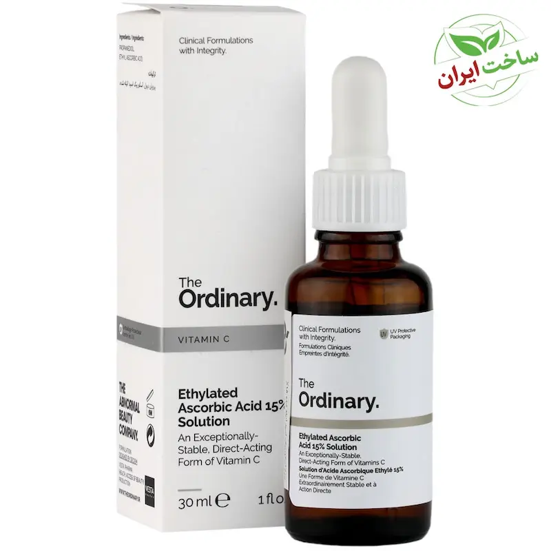 سرم آسکوربیک اسید 15 درصد اتیلیتد  Ethylated Ascorbic Acid 15 Solution Ordinary