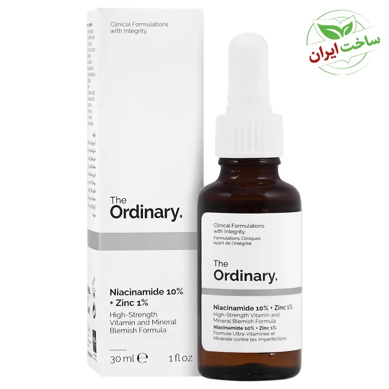 سرم نیاسین آمید 10 درصد و زینک 1 درصد  Niacinamide 10 And Zinc 1 Serum Ordinary