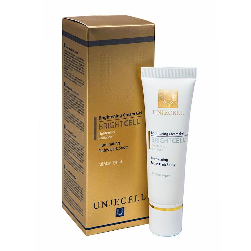 کرم ژل روشن کننده آنژسل مناسب انواع پوست حجم 30 میلی لیتر Unjecell Brightening Cream Gel For All Skin Types 30 ml