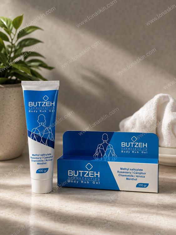 ژل خنک کننده بدن بوتزه Butzeh Body Rub Gel 100gr