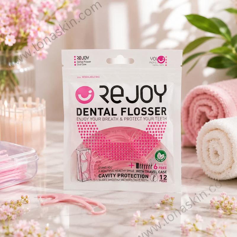 نخ دندان کمانی و خلال دندان ریجوی با طعم نعنا 18 عددی Rejoy Dental Flosser 18 Pcs