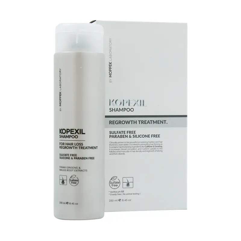 شامپو ضد ریزش کوپکسیل موپک 250 میلی لیتر Moppek Kopexil Shampoo 250 ml