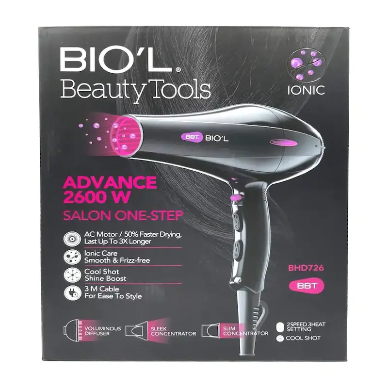 سشوار حرفه ای بیول (BIOL) 2600 وات کد BHD726