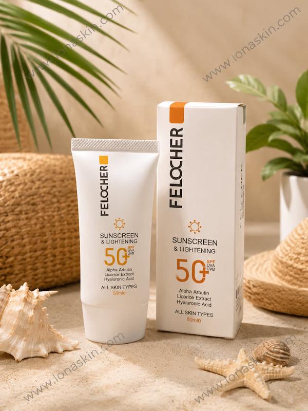 کرم ضدآفتاب و روشن‌کننده  فلوچرFelocher SPF 50+