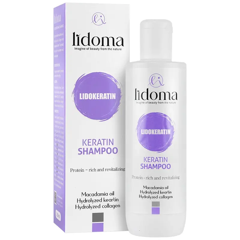 شامپو کراتینه لیدوما Lidokeratin Shampoo Lidoma 250Ml