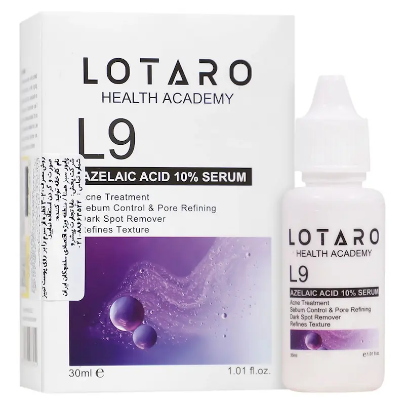 سرم آزلائیک اسید لوتارو ال 9 D-34254 Azelaic Acid Serum L9 Lotaro