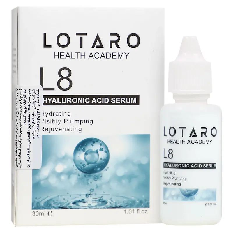 سرم آبرسان هیالورونیک اسید لوتارو ال 8  Hyaluronic Acid Serum L8 Lotaro