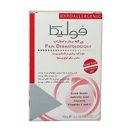 پن لایه بردار و اسکراب فولیکا Exfoliating And Scrub Syndet Bar