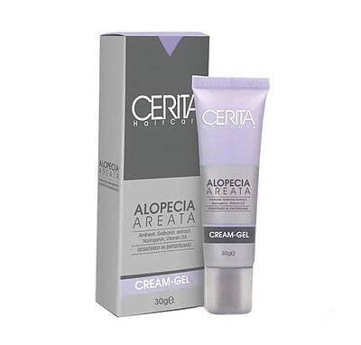 کرم ژل مناسب موهای دارای ریزش سکه ای سریتا Alopecia Areata Cream Gel